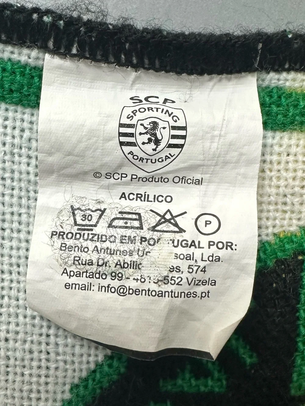 SPORTING Portugal Football Soccer Scarf Official Product Knit Acrylic